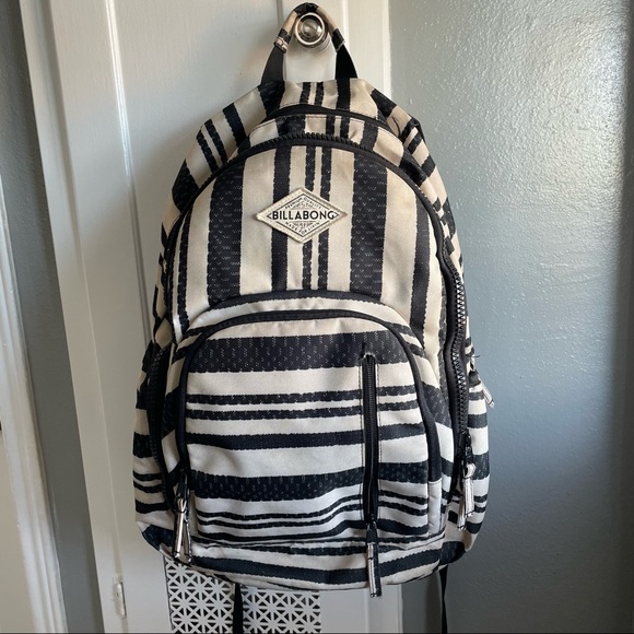 billabong striped backpack